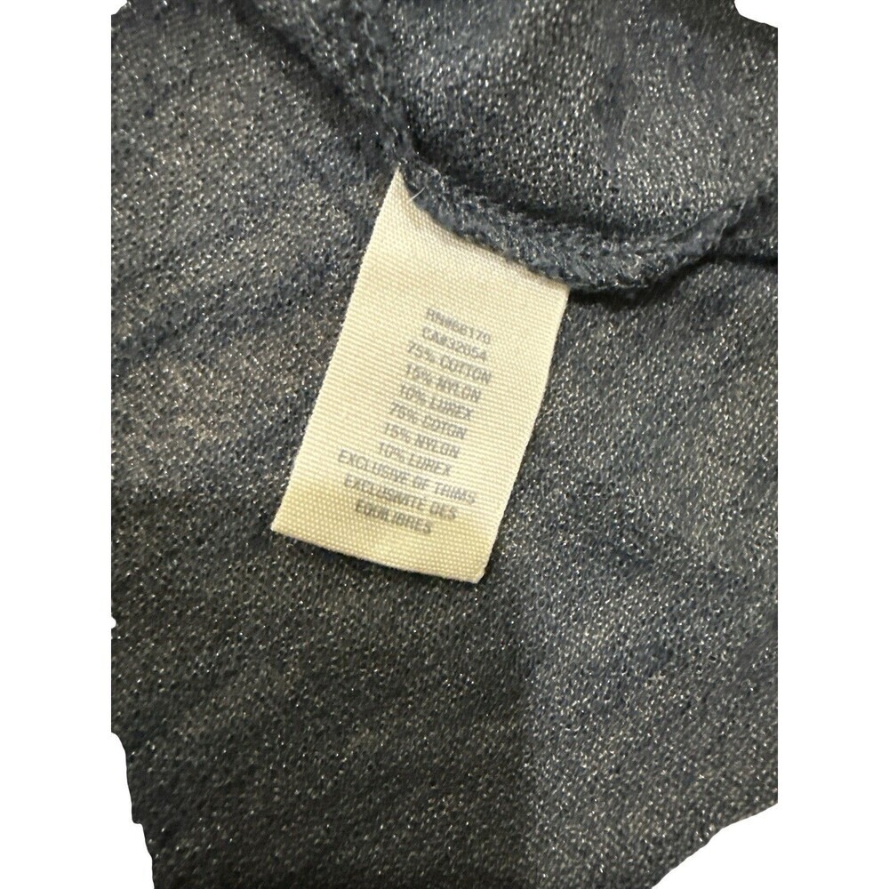 Free People Dark Gray Floral Appliqué Ruched Tank Top Sleeveless Size XS - Picture 4 of 7